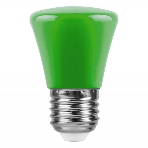 Лампа светодиодная Feron LB-372 Колокольчик E27 1W зеленый фото 2