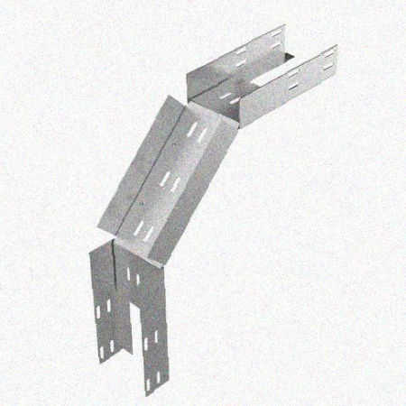 Лоток замковый перфорированный КСЗ 50х50-90 УХЛ1 для поворота трассы вниз на 90, горячее цинкование S1,5