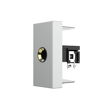 Розетка стерео аудио TRS 6.3 jack серая (механизм) Livolo Розетка стерео аудио TRS 6.3 jack серая (механизм) Livolo