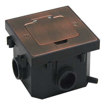 Donel Лючок 2 мод. (1 мод. 45х45 мм.), красная медь, IP44, (с уст. набором)