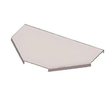 Крышка к тройниковому лотку КЛТ 150 УТ1,5, оцинкованный лист S1,0