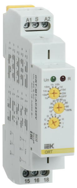 Реле времени ORT многофункциональное 1 контакт 230В AС IEK
