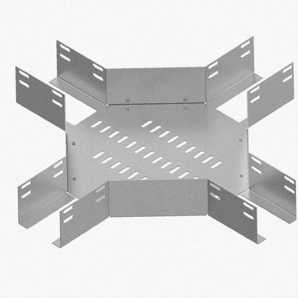 Лоток крестообразный глухой КМГ 400х100 УХЛ1, горячее цинкование S1,5