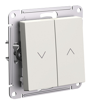 Выключатель для жалюзи 2-клавишный, с/у, бежевый ATLASDESIGN (уп.5шт) Systeme Electric