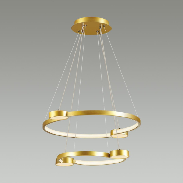 Св-к подвесной димм.с ДУ LED 79W 4088Лм 220V SHERIDAN матовое золото LUMION