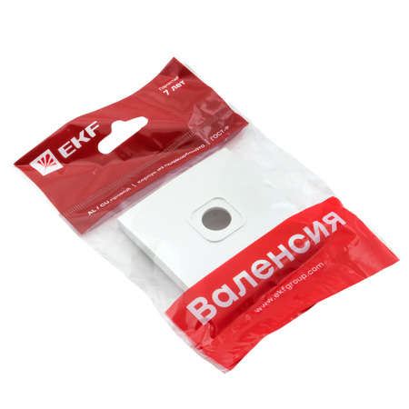 Валенсия Лицевая панель розетки TV 1-местная 75Ом 5-862МГц жемчуг EKF