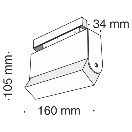 Светильник трековый 12Вт 4000K Черный IP20 BASIS TR013-2-10W4K-B Technical