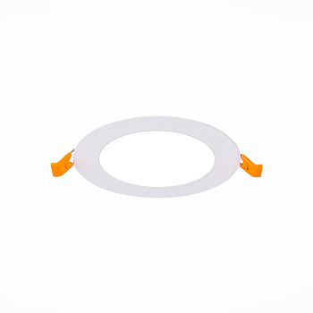 Светильник встраиваемый Белый LED 1*6Вт 3000К 330Lm Ra80 110° IP20 D150xH8 90-265В ST209.538.06 ST LUCE