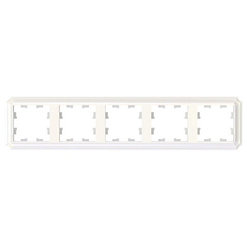 ATLASDESIGN ANTIQUE 5-постовая рамка, универсальная, жемчуг Systeme Electric