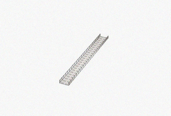 Лоток замковый перфорированный ЛМЗ 100х50х2000 УТ1,5, горячее цинкование, S1,0