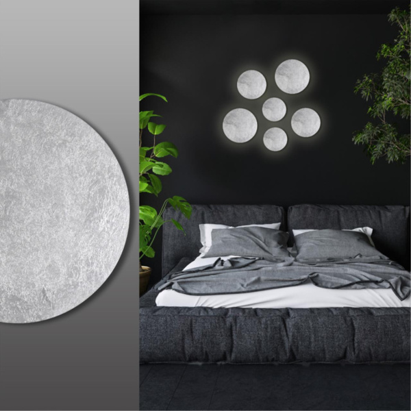 Настен.св-к IP20 LED 3000K 6W 336Лм 220V LUNARIO серебр.фольг-ние ODEON LIGHT Настен.св-к IP20 LED 3000K 6W 336Лм 220V LUNARIO серебр.фольг-ние ODEON LIGHT