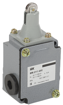 Выключатель концевой ВПК-2111-БУ2 толкатель с роликом IP65 IEK