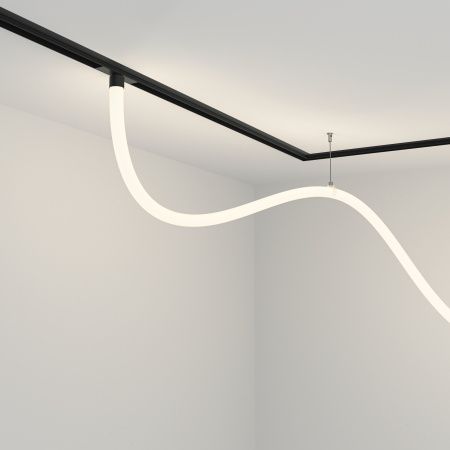 Трековый подвесной светильник LED 50Вт Черный IP20 Magnetic track system Exility TR101-2-50W4K-B Technical Maytoni