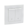 Валенсия Выключатель 2-кл, 10А белый проходной EKF
