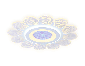 Потолочный светодиодный светильник с пультом AK4301 WH белый 105W D520*80 (ПДУ РАДИО 2.4) Ambrella Light