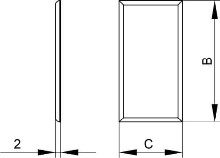 SGAN 80 Накладка на стык профиля DKC