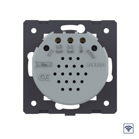 Сенсорный выключатель радиоуправляемый 2 клавиши (механизм) Livolo