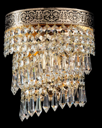 Бра 1*E14 60Вт Золото Антик IP20 Cascade DIA522-WL-01-G Maytoni