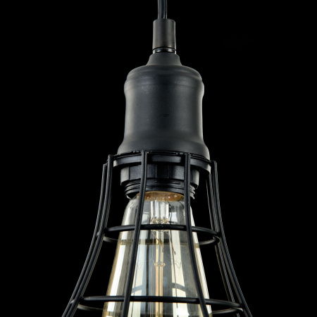 Подвесной светильник 1*E27 60Вт Черный IP20 Denver T449-PL-01-B Maytoni