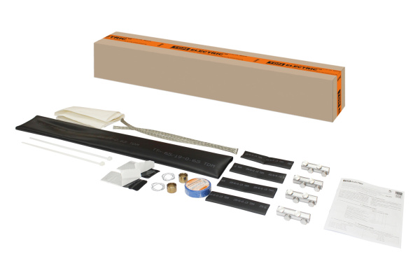 Муфта кабельная термоусаживаемая соединительная 25-50 кв.мм, 1кВ, ПВХ/СПЭ с броней, с соединителями 