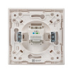 Стокгольм Механизм Розетки Phone 1-местной белый EKF