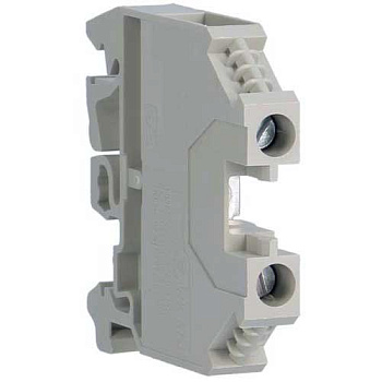Клемма винтовая для дин-рейки, "Фаза" 0,5 - 6 мм2, 800В/41A, проходная, серая, Hager