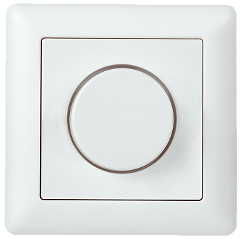 Диммер поворотный DALI (Broadcast) со встроенным БП 125мА пластик белый IEK