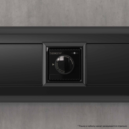 Термостат модульный для теплых полов, "Avanti", "Черный квадрат", 2 модуля DKC