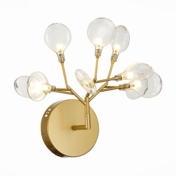 Бра Золотистый/Прозрачный G4 9*1,5Вт SL411.201.09 ST LUCE