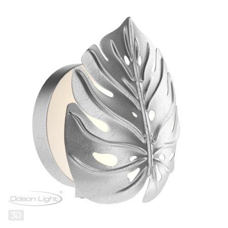 Бра G9 2*5W JUNGLE серебристый/белый/стекло ODEON LIGHT
