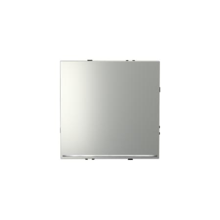 Проходной переключатель встраиваемый Voltum S70 одноклавишный с подсветкой 10А, (сталь)