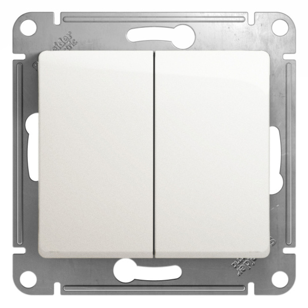 GLOSSA  Механизм выключателя СУ 2-кл. 10А перламутр IP20 Schneider Electric