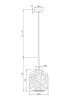 Подвесной светильник 1*E27 40Вт Латунь IP20 Dolce MOD001PL-01CFL Maytoni