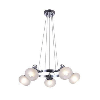 Подвесной светильник 5*E14 40Вт Хром IP20 Linda FR5690PL-05CH Freya