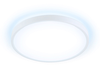 Потолочный светодиодный светильник FZ3001 WH белый IP44 24W+10W 6400+6400К D290*40 (Без ПДУ) Ambrella Light