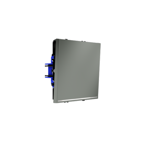 Проходной переключатель встраиваемый Voltum S70 одноклавишный с подсветкой 10А, (титан)