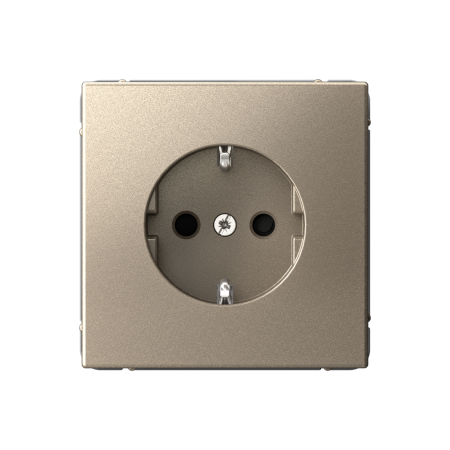 ARTGALLERY РОЗЕТКА с заземлением со шторками, 16А, механизм, ШАМПАНЬ Systeme Electric