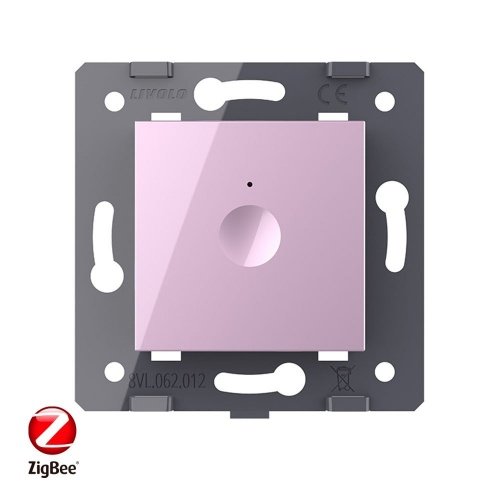 Одноклавишный сенсорный выключатель ZigBee Module, цвет розовый (механизм) Livolo фото 2