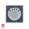 Сенсорный выключатель ZigBee (Wi-Fi) 2 клавиши 1 пост Синий Livolo