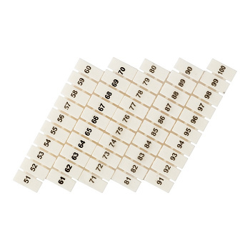 Маркеры для JXB-ST 1,5 с нумерацией 50-100 (100 шт) PROxima EKF