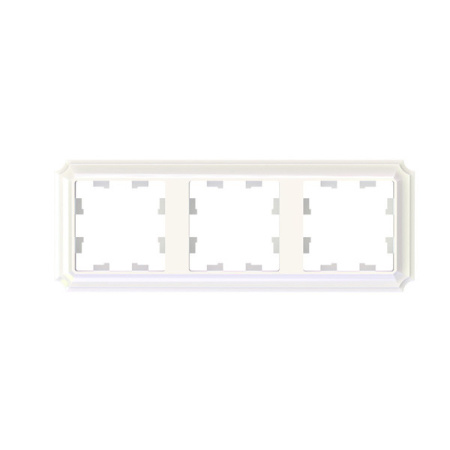 ATLASDESIGN ANTIQUE 3-постовая рамка, универсальная, жемчуг Systeme Electric