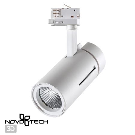 Трехфазный трековый cветильник IP20 LED 4000K 30W 175-245V DEP белый NOVOTECH