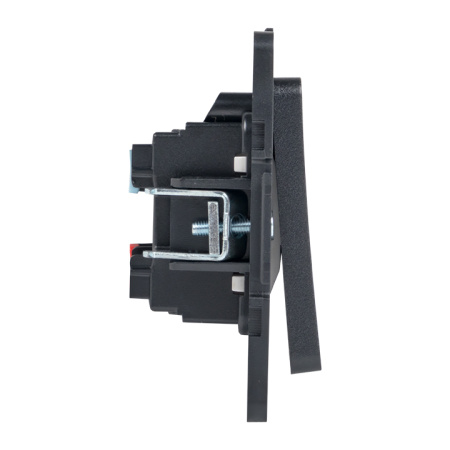 Стокгольм Механизм Выключателя 2-кл, проходного 10А черный EKF