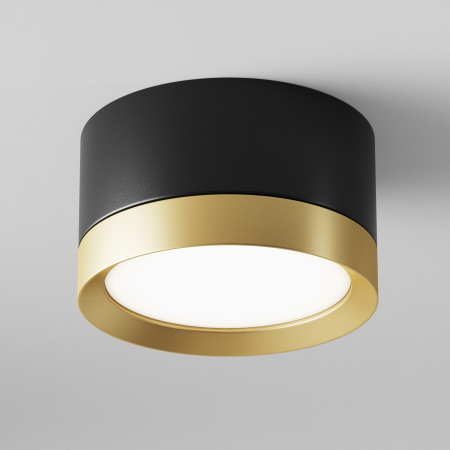 Потолочный светильник 1*GX53 15Вт Черный с Золотом IP20 Ceiling & Wall C086CL-GX53-SRD-BG Technical Maytoni