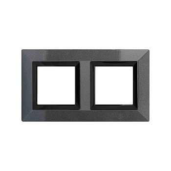 Рамка из металла, "Avanti", темно-серая, 2 поста (4 мод.) DKC