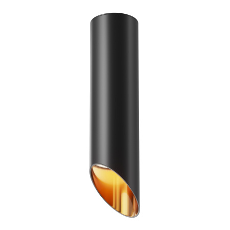 Потолочный светильник 1*GU10 12Вт Черный с Золотом IP20 Ceiling & Wall C044CL-01-25GU10-B Technical Maytoni