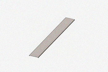 Крышка лотка цельного КЛЦ100 УХЛ1, оцинкованный лист, S1,0