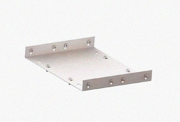 Соединитель лотковый замковый СЛЗ-75х65х1,0 УТ1,5, оцинкованный лист, S1,0