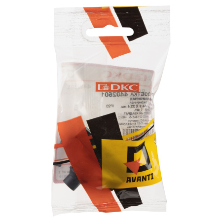 Розетка TV одиночная модульная, "Avanti", "Черный квадрат", 1 модуль DKC