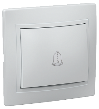 Выключатель 1-клавишный проходной ВСп10-1-0-КБ 10А КВАРТА белый IEK